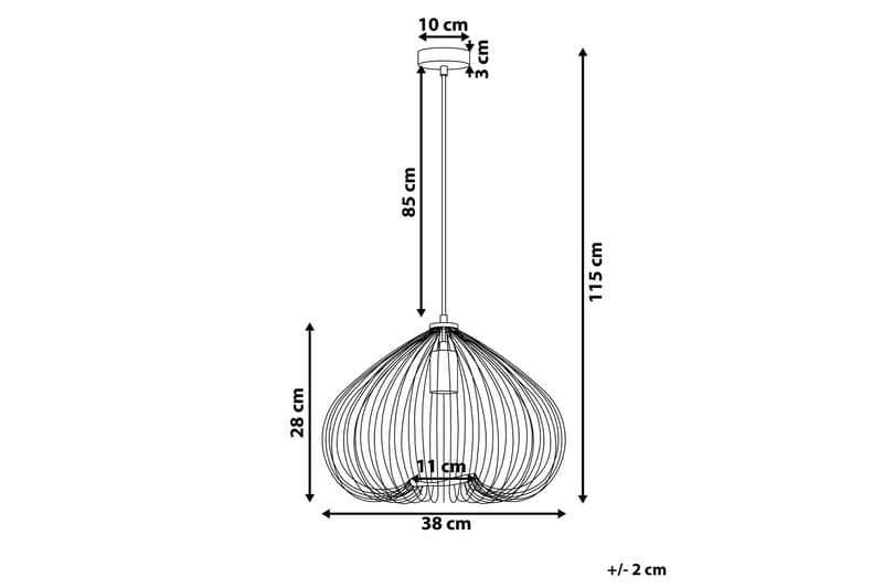 Plafond Tordino 38 cm - Kobber - Belysning - Innendørsbelysning & Lamper - Taklampe - Pendellamper & Hengelamper