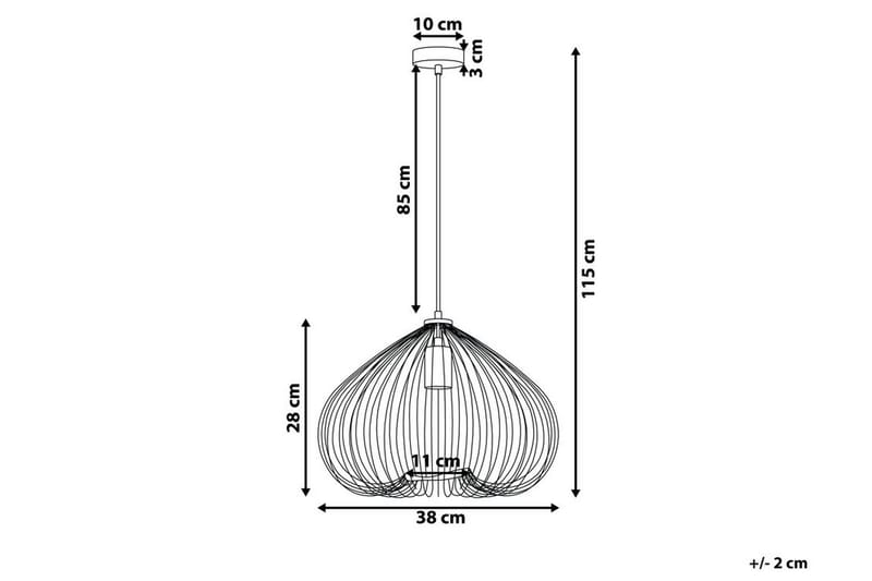 Plafond Tordino 38 cm - Kobber - Belysning - Innendørsbelysning & Lamper - Taklampe - Pendellamper & Hengelamper