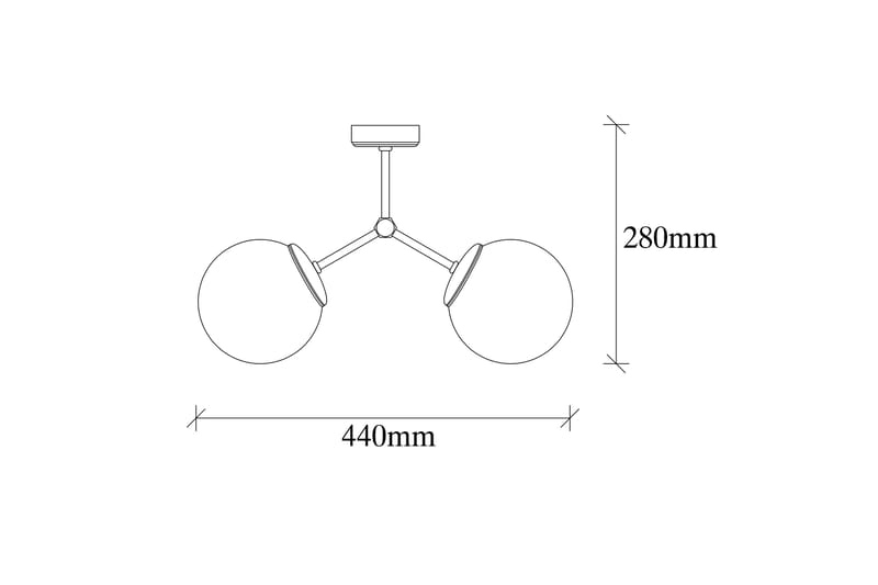 Taklampe Damar Gul/Hvit - Belysning - Innendørsbelysning & Lamper - Taklampe - Pendellamper & Hengelamper