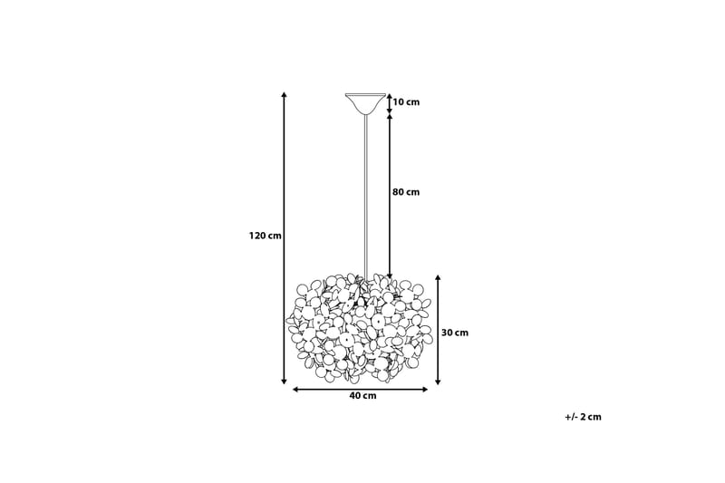 Taklampe Lamone 40 cm - Hvit - Belysning - Innendørsbelysning & Lamper - Taklampe - Pendellamper & Hengelamper