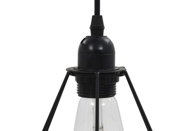 Taklampe med diamant-design svart 3 x E27 lysprer - Svart - Belysning - Innendørsbelysning & Lamper - Taklampe - Pendellamper & Hengelamper