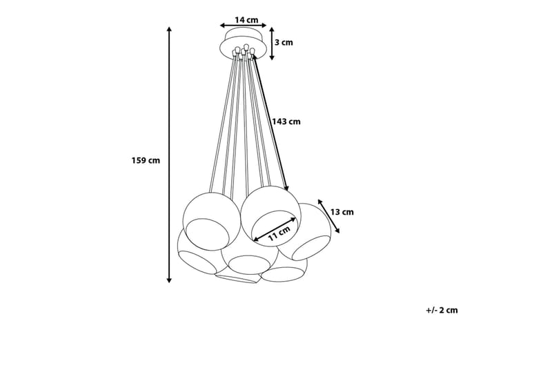 Taklampe Olza - Sølv - Belysning - Innendørsbelysning & Lamper - Taklampe - Pendellamper & Hengelamper