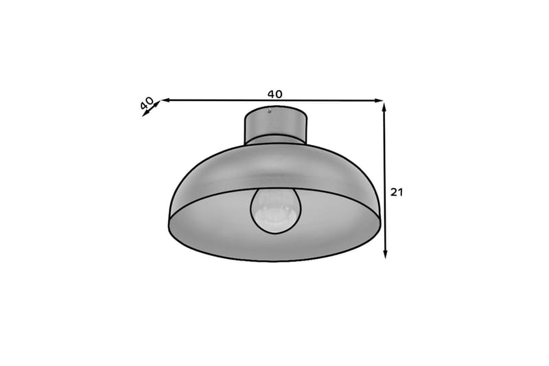 Plafond Desolo - Svart - Belysning - Innendørsbelysning & Lamper - Taklampe - Takplafond