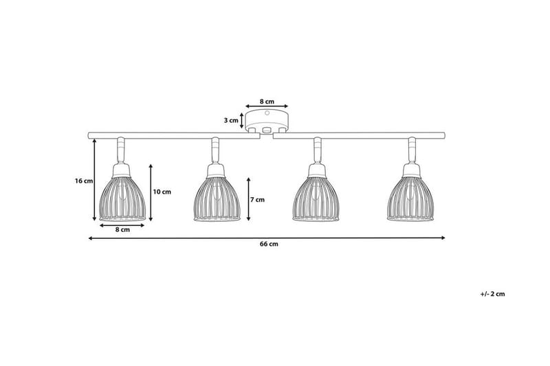 Plafond Golok 10 cm - Svart - Belysning - Innendørsbelysning & Lamper - Taklampe - Kjøkkenlampe & taklampe kjøkken