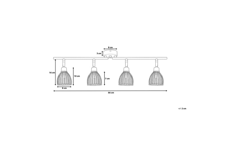 Plafond Golok 10 cm - Svart - Belysning - Innendørsbelysning & Lamper - Taklampe - Kjøkkenlampe & taklampe kjøkken