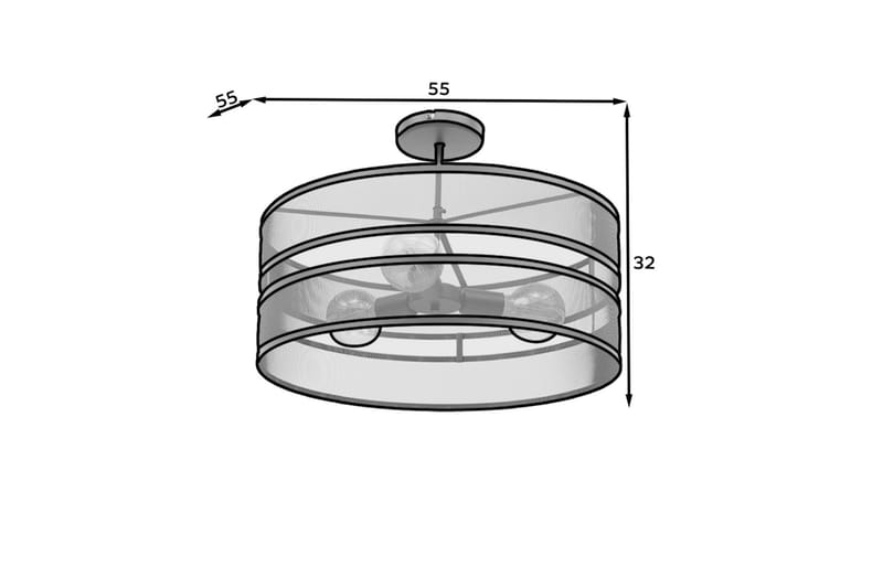 Plafond Orabela Rund - Svart - Belysning - Innendørsbelysning & Lamper - Taklampe - Takplafond