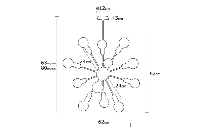 Taklampe Brates - Svart - Belysning - Innendørsbelysning & Lamper - Taklampe