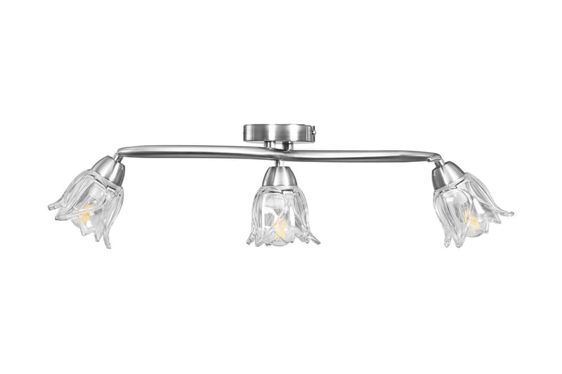 Taklampe gjennomsiktige glasskjermer for 3 E14 lyspærer - Plafond - Takplafond - Lamper gang - Taklampe