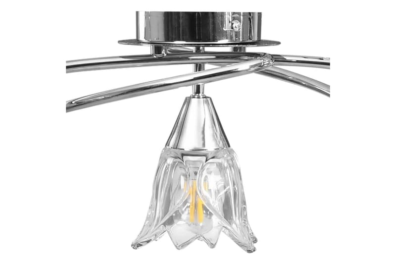 Taklampe gjennomsiktige glasskjermer for 5 E14 lyspærer - Plafond - Takplafond - Lamper gang - Taklampe