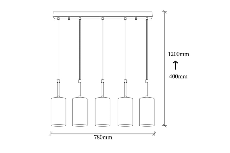 Taklampe Kem Antikk/Svart - Belysning - Innendørsbelysning & Lamper - Taklampe