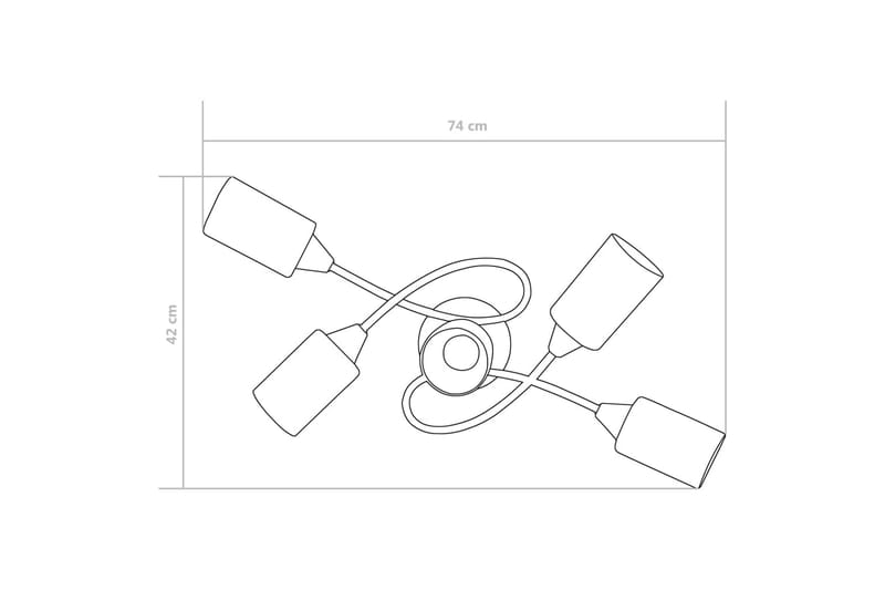 Taklampe keramikkskjermer for 5 E14 lyspærer hvit kjegle - Belysning - Innendørsbelysning & Lamper - Taklampe - Takplafond