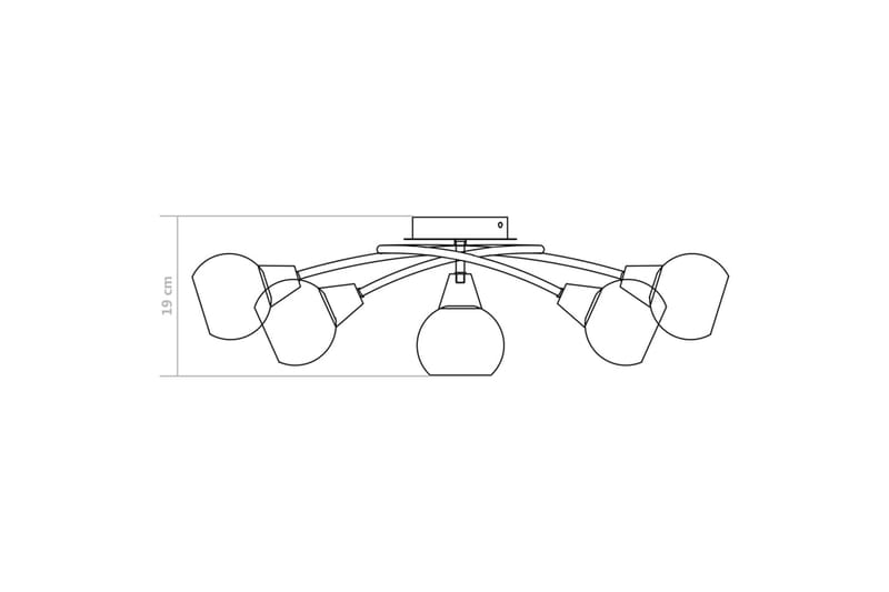 Taklampe keramikkskjermer for 5 E14 lyspærer hvit kule - Belysning - Innendørsbelysning & Lamper - Taklampe - Takplafond