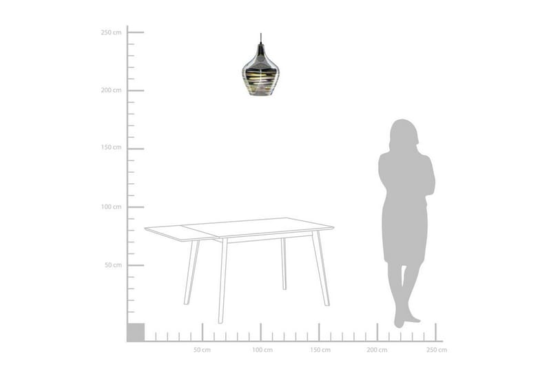 Taklampe Sangone 23 cm - Sølv - Belysning - Innendørsbelysning & Lamper - Taklampe - Kjøkkenlampe & taklampe kjøkken