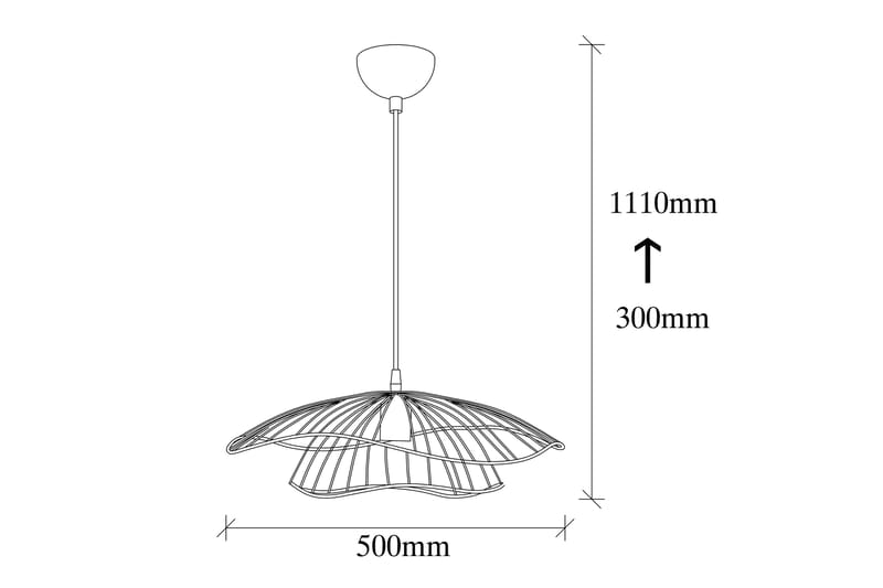 Taklampe Tel Svart - Belysning - Innendørsbelysning & Lamper - Taklampe