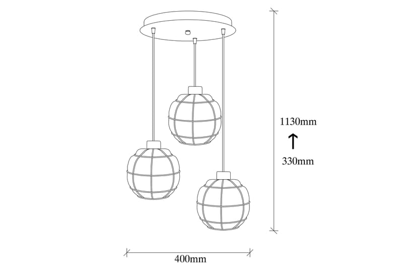 Taklampe Utteryd - Svart - Belysning - Innendørsbelysning & Lamper - Taklampe