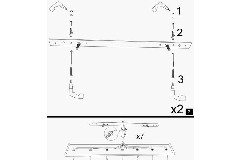 Taklampe Yildo Hvit/Rød/Gull - Belysning - Innendørsbelysning & Lamper - Taklampe