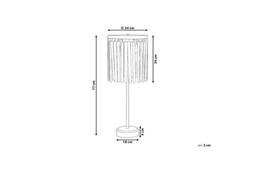 Tenedos Bordlampe 77 cm E27 - Messing/Mørkt tre - Belysning - Innendørsbelysning & Lamper - Bordlampe