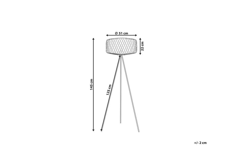 Vendaval Gulvlampe 145 cm - Svart - Belysning - Innendørsbelysning & Lamper - Gulvlampe