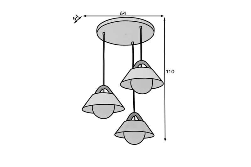 Pendellampe Almitara Rund - Svart - Belysning - Innendørsbelysning & Lamper - Vinduslampe