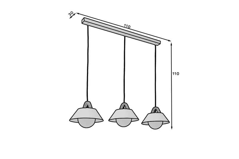 Pendellampe Almitara Rund - Svart - Belysning - Innendørsbelysning & Lamper - Vinduslampe