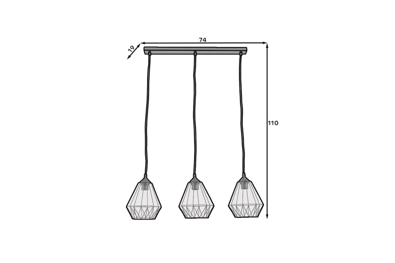 Pendellampe Benigne - Svart - Belysning - Innendørsbelysning & Lamper - Vinduslampe