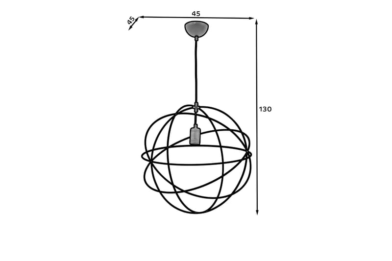 Pendellampe Olinto Rund - Svart - Belysning - Innendørsbelysning & Lamper - Vinduslampe