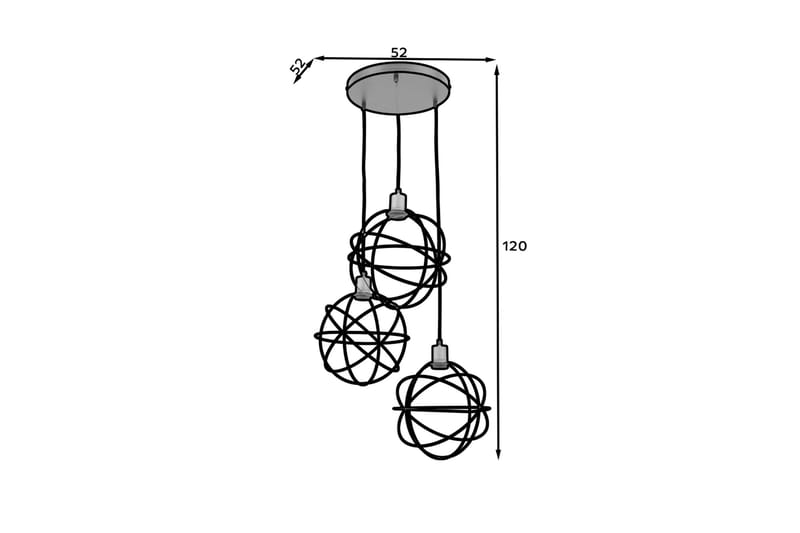 Pendellampe Olinto Rund - Svart - Belysning - Innendørsbelysning & Lamper - Vinduslampe