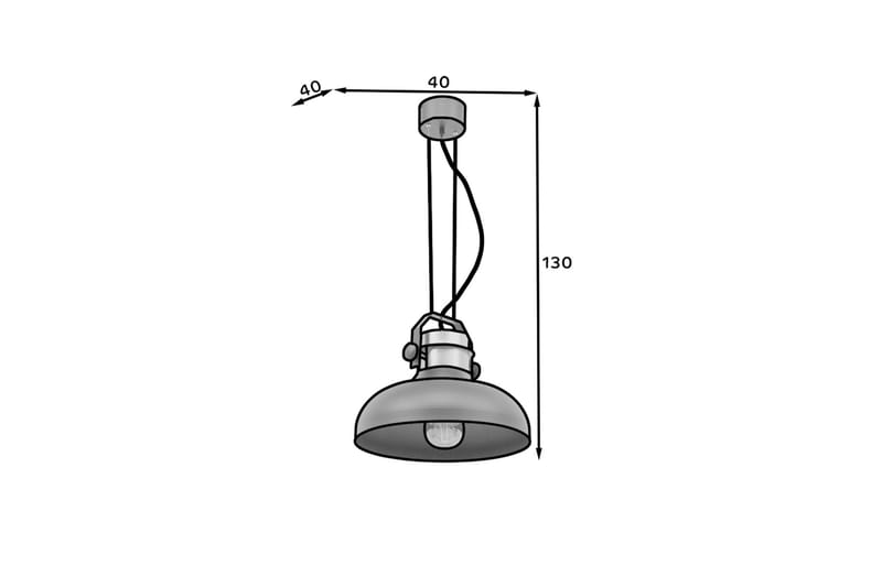 Pendellampe Stealle Rund - Svart - Belysning - Innendørsbelysning & Lamper - Vinduslampe