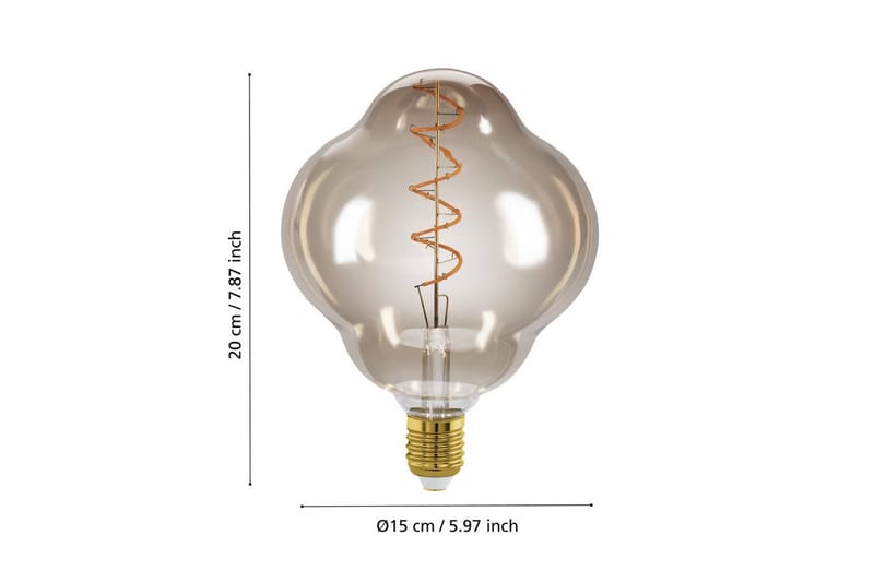 Lyskilde Eglo LM-E27-LED CL150 4W amber - Gul - Belysning - Dekorasjonsbelysning