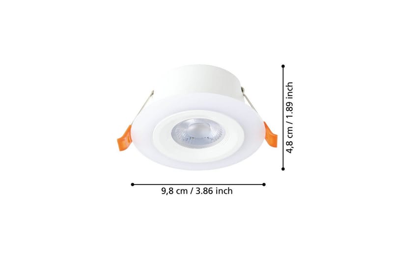 Innfelt lampe Eglo Calonge hvit - Hvit - Belysning - Downlights & spotlights - LED downlight