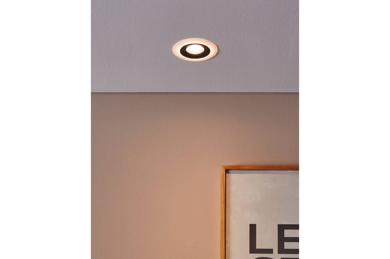 Innfelt Lampe Eglo Calonge Svart, Hvit - Svart/Hvit - Belysning - Downlights & spotlights - LED downlight