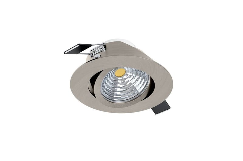 Innfelt Lampe Eglo Saliceto Ø88 mm 2700K Nickel - Sølv - Belysning - Downlights & spotlights - LED downlight