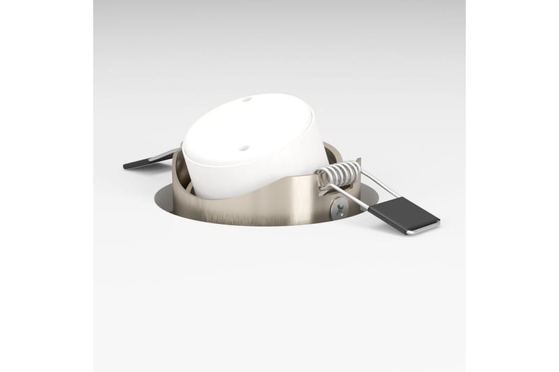 Innfelt Lampe Eglo Saliceto 3 stk Ø88 mm 2700K Nickel-Matt - Grå - Belysning - Downlights & spotlights - LED downlight