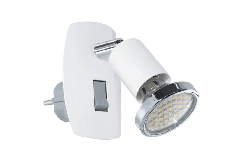 Plug-in Spotlight Eglo Mini 4 Hvit, Krom - Hvit/Krom - Belysning - Downlights & spotlights