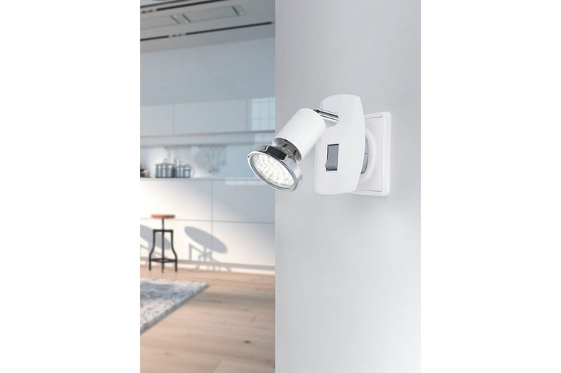 Plug-in Spotlight Eglo Mini 4 Hvit, Krom - Hvit/Krom - Belysning - Downlights & spotlights