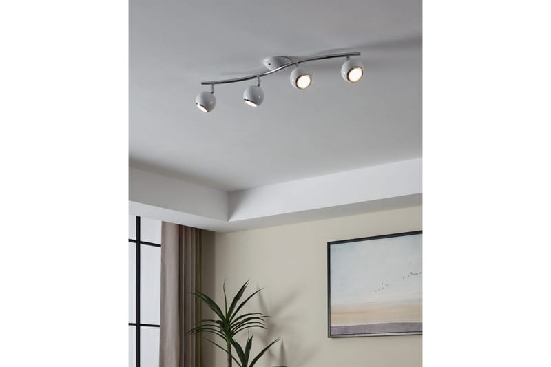 Spotlight Eglo Bimeda med 4 Lamper Hvit, Krom - Hvit/Krom - Belysning - Downlights & spotlights