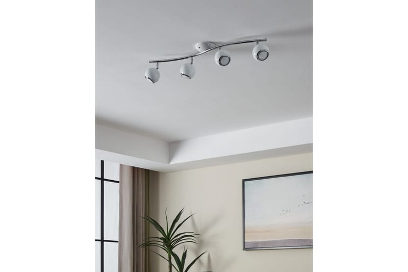 Spotlight Eglo Bimeda med 4 Lamper Hvit, Krom - Hvit/Krom - Belysning - Downlights & spotlights