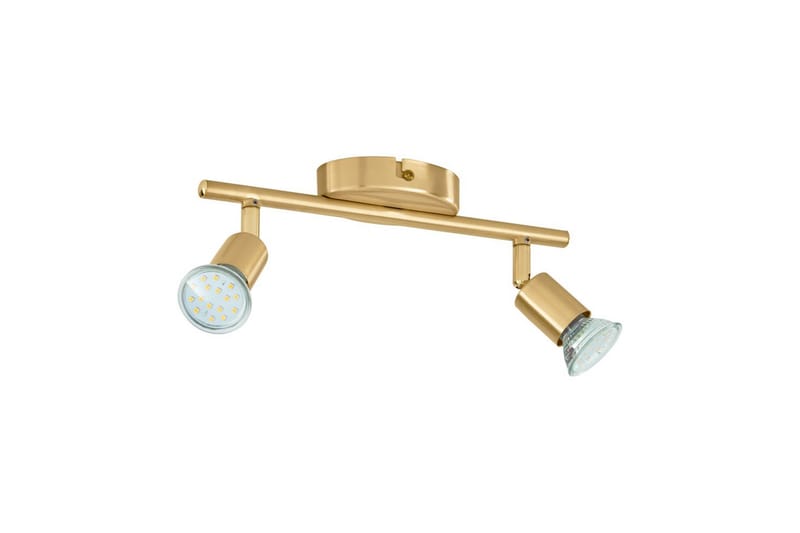 Spotlight Eglo Buzz-Led med 2 Lamper Børstet Messing - Messing - Belysning - Downlights & spotlights