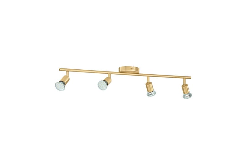 Spotlight Eglo Buzz-Led med 4 Lamper Børstet Messing - Messing - Belysning - Downlights & spotlights