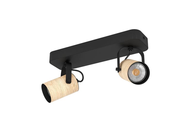 Spotlight Eglo Cayuca med 2 lamper - Svart/Brun - Belysning - Downlights & spotlights