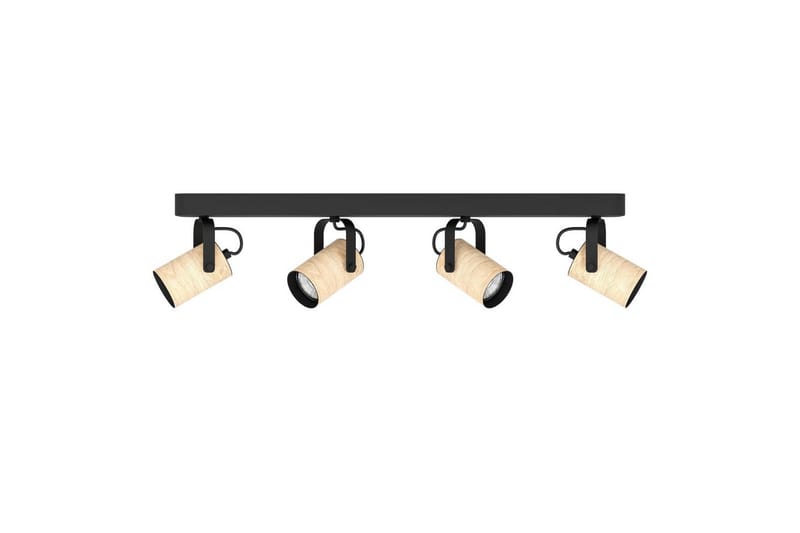 Spotlight Eglo Cayuca med 4 lamper - Svart/Brun - Belysning - Downlights & spotlights