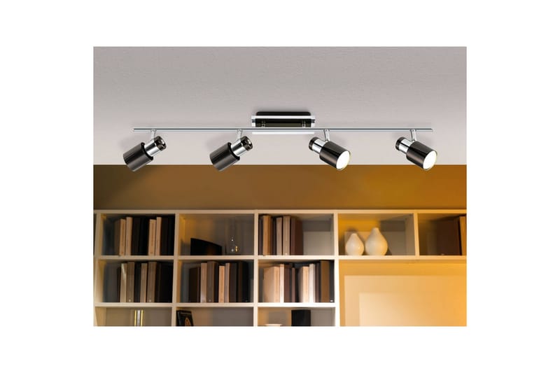 Spotlight Eglo Davida 1 med 4 lamper - Krom/Svart - Belysning - Downlights & spotlights