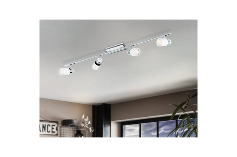 Spotlight Eglo Davida med 4 Lamper - Hvit/Krom - Belysning - Downlights & spotlights