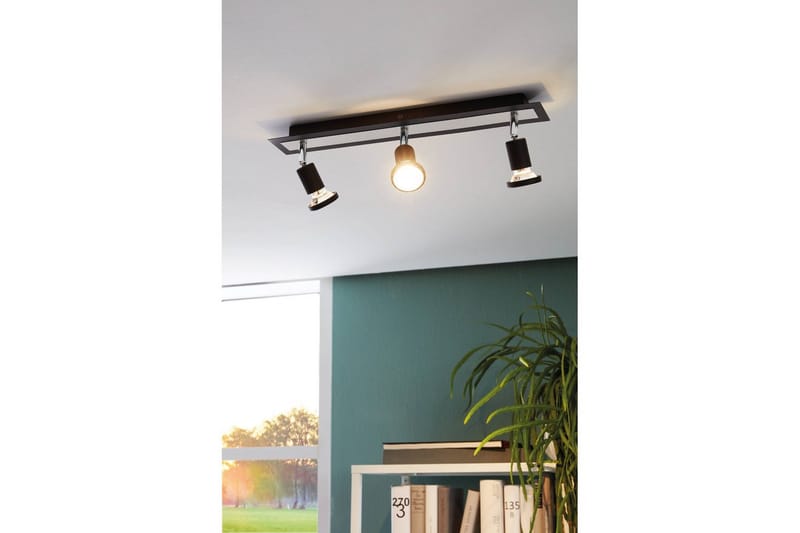 Spotlight Eglo Sarria med 3 Lamper Svart, Krom - Svart/Krom - Belysning - Downlights & spotlights