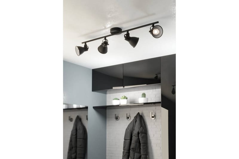 Spotlight Eglo Seras med 4 Lamper Svart - Svart - Belysning - Downlights & spotlights