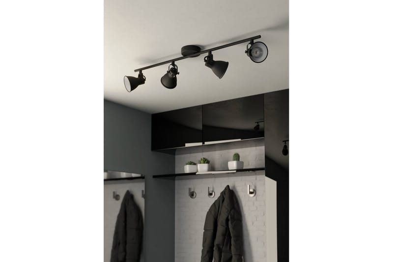 Spotlight Eglo Seras med 4 Lamper Svart - Svart - Belysning - Downlights & spotlights