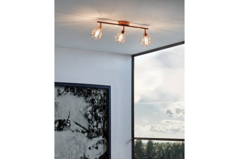 Spotlight Eglo Zapata med 3 Lamper - Kobber - Belysning - Downlights & spotlights