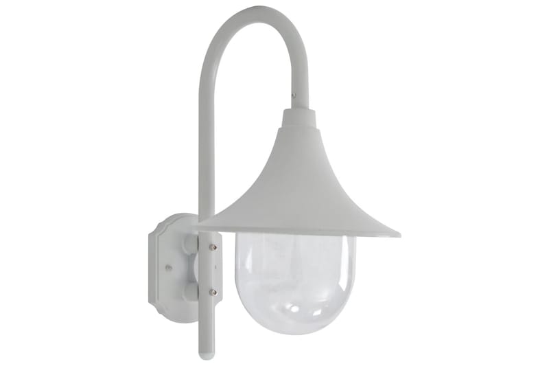 Utendørs vegglampe E27 42 cm aluminium hvit - Hvit - Belysning - Utendørsbelysning - Fasadebelysning & vegglykter