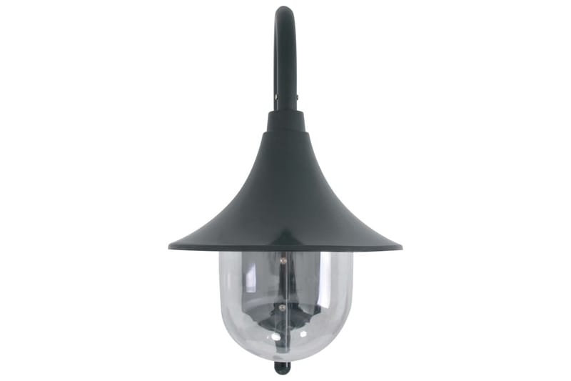 Utendørs vegglampe E27 42 cm aluminium mørkegrønn - Svart - Belysning - Utendørsbelysning - Fasadebelysning & vegglykter