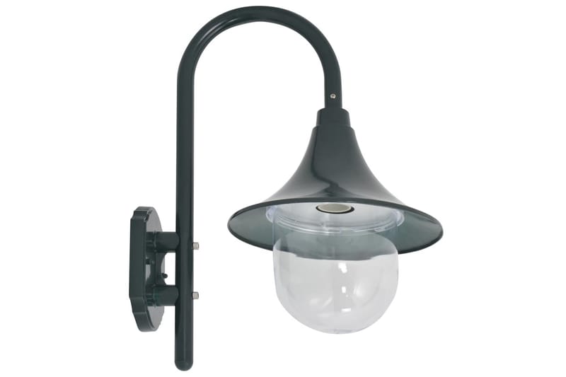 Utendørs vegglampe E27 42 cm aluminium mørkegrønn - Svart - Belysning - Utendørsbelysning - Fasadebelysning & vegglykter